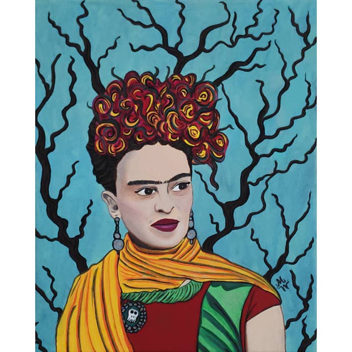 Impressão artística Frida Kahlo por atacado de Margeaux Wex Designs