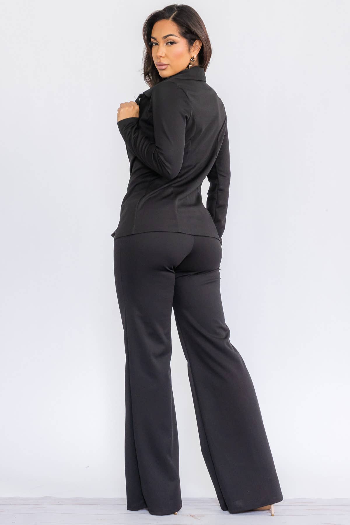 H&H Fashion Inc. - Wholesale Top & Pant Set (NOT Loungewear) - Women's - HH741X-S - 2PC SOLID PANT AND BLAZER SET 13