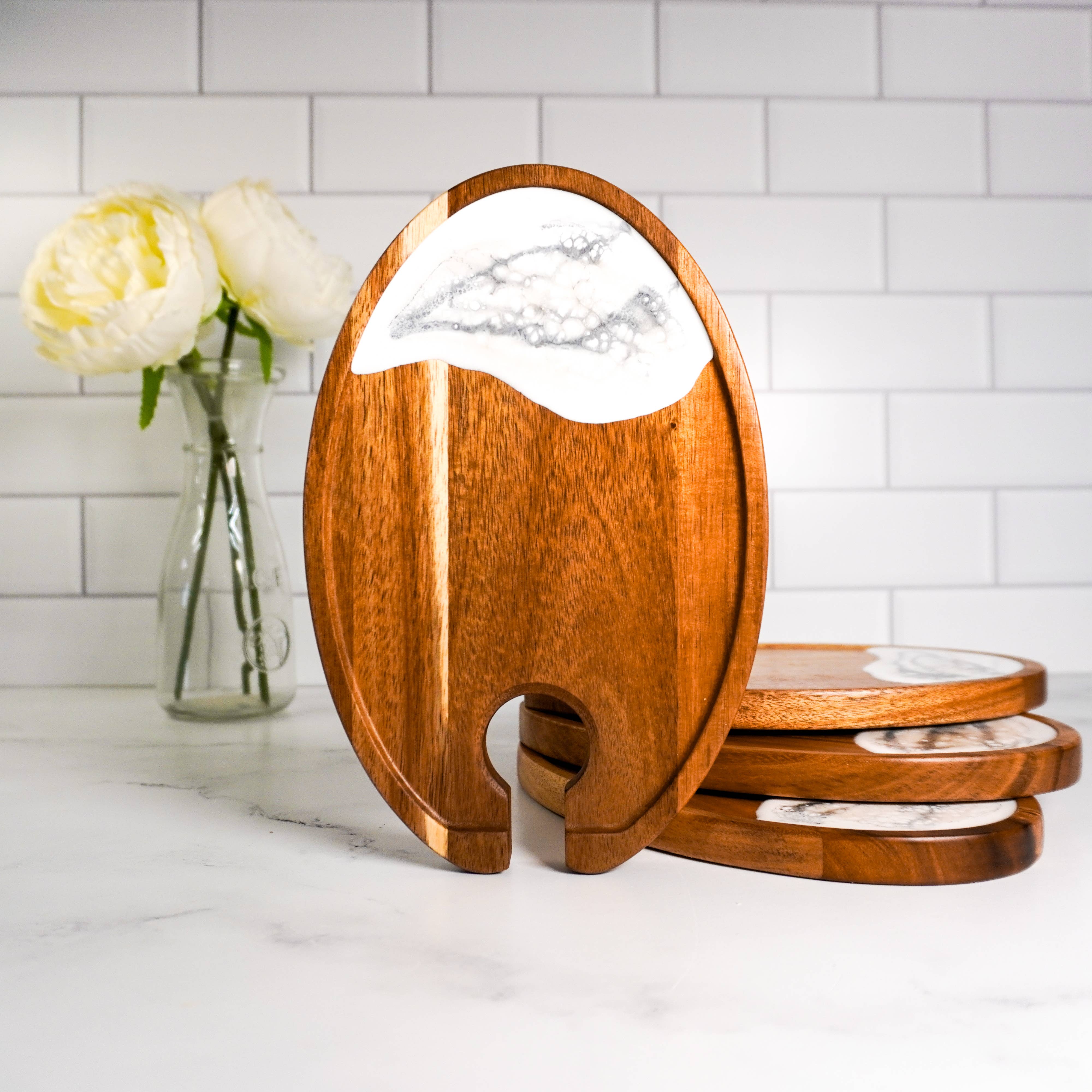 Lynn & Liana Designs - Wholesale Appetizer Serveware - (Case pack of 4) Wine & Appetizer Trays NO TARIFFS!8