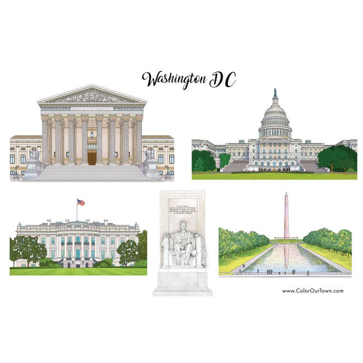 Cour suprême - Feuille d'autocollants pour la vente par Color Our Town