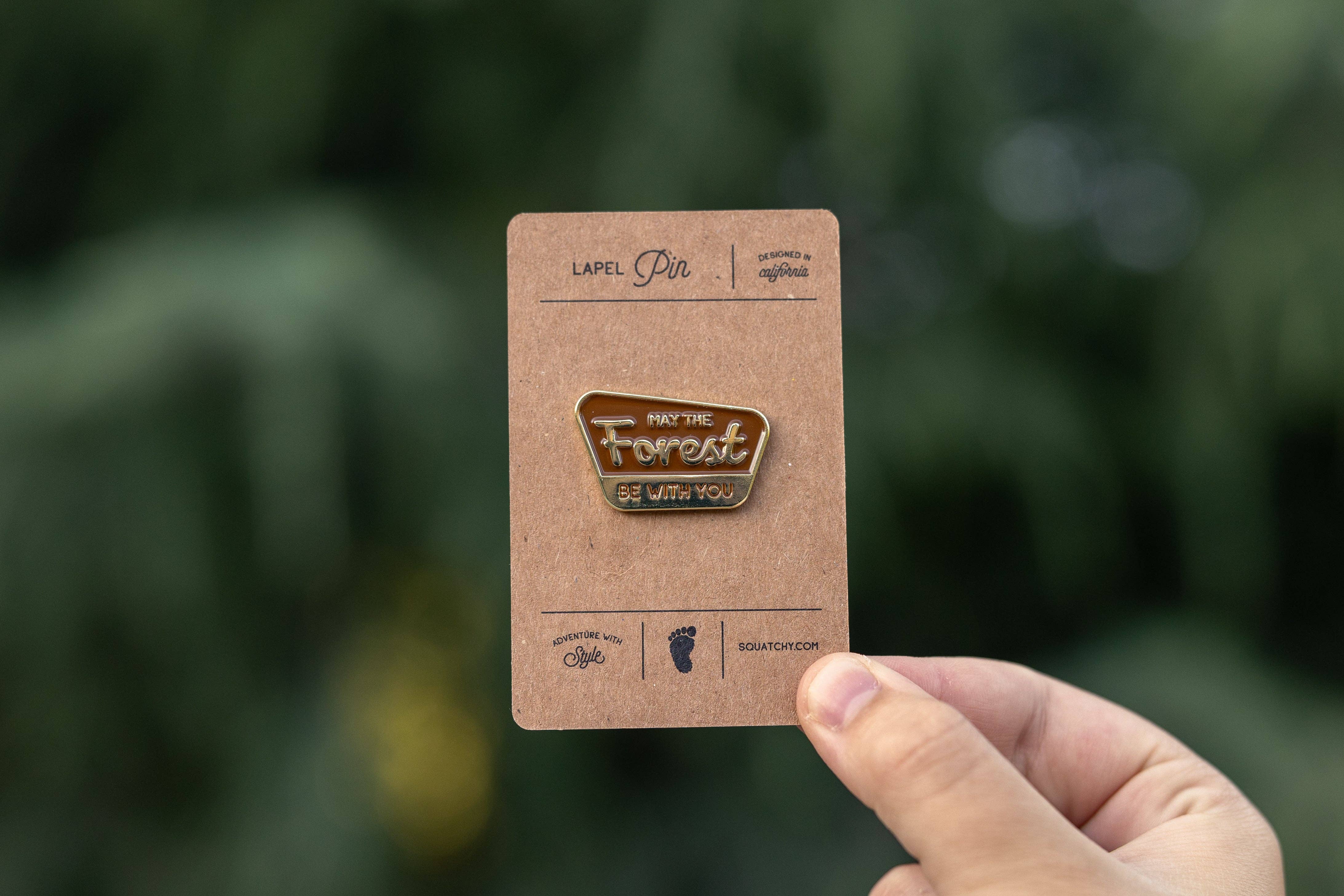 Squatchy - Wholesale Lapel Pin/Button - May The Forest Be With You Enamel Pin4