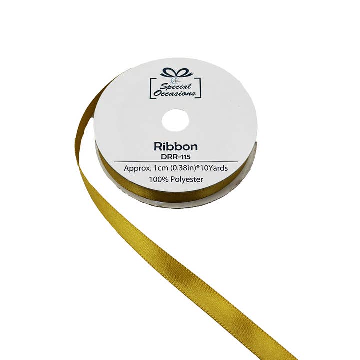 Angels Craft - Wholesale Ribbon - Gift Wrapping - Satin Ribbon 0.4" x 10 Yards Set of 12 (Available 8 colors)5