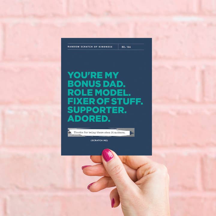 Inklings Paperie - Vendita all'ingrosso Biglietti per la Festa del Papà - Biglietto gratta e vinci - Bonus Dad - Festa del papà/Grazie4