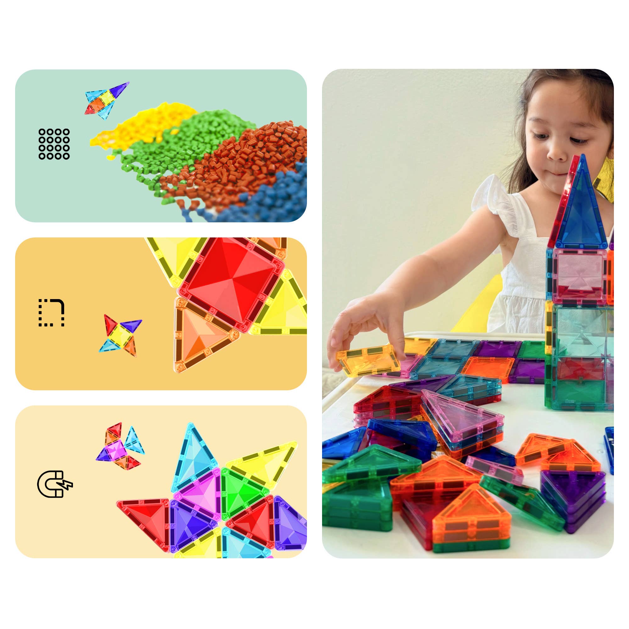 PicassoTiles - Wholesale Building Set - Kids - PicassoTiles 30pc Travel Size Magnetic Tile Building Set5