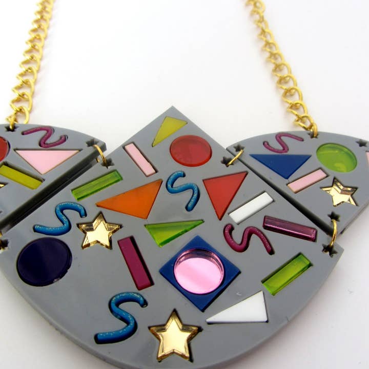 Saved by the bell geïnspireerde statement ketting uit de jaren 80 voor wholesale door Working Clasp