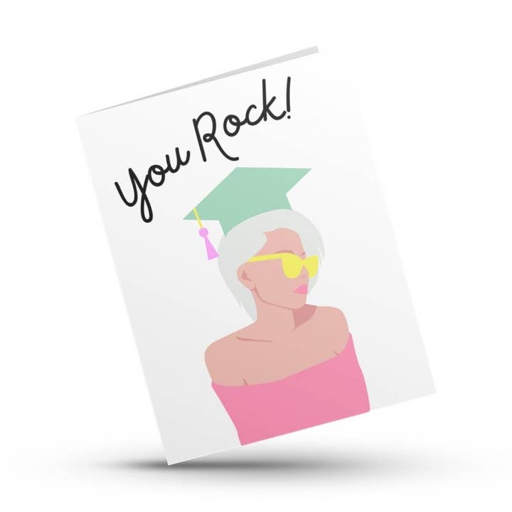 You Rock Graduation Card for wholesale by Hustle & Hope
