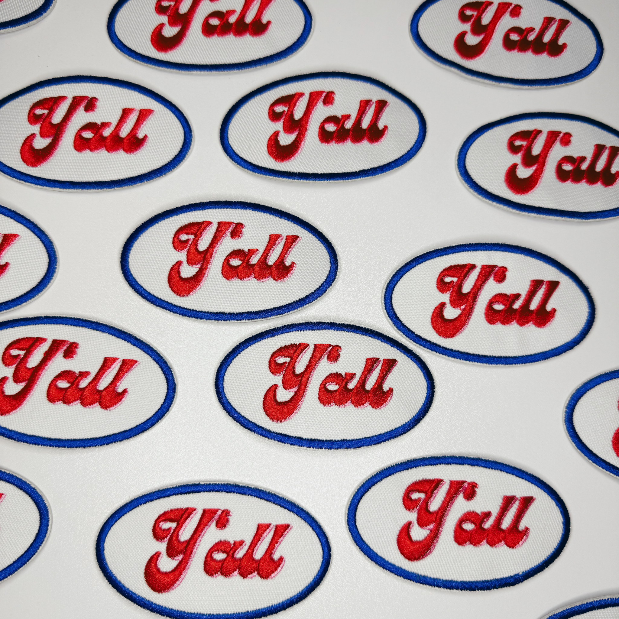 TEELUX - Wholesale Patch - 3" Y'all -  Embroidered Hat Patch4