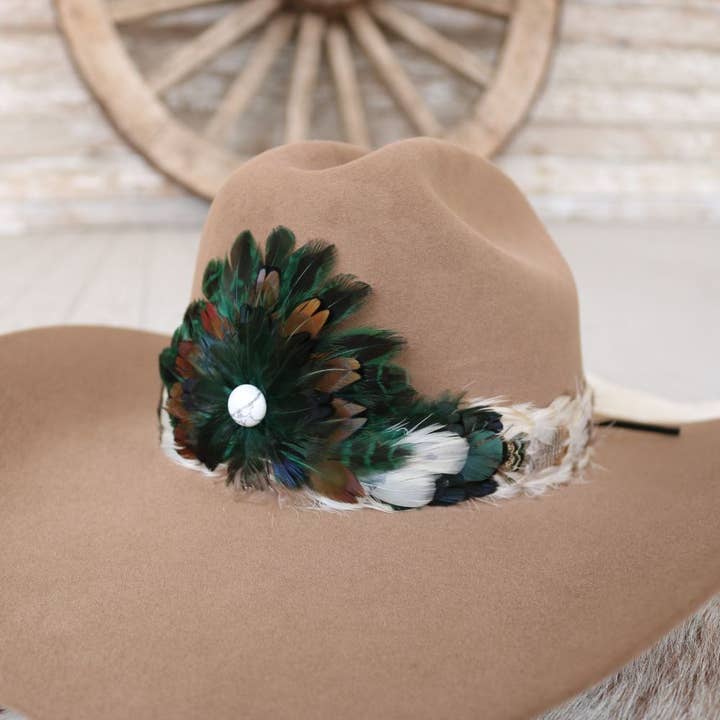 Willow Lane Hat Co. - Wholesale Hat Accessory - Women's - Western Feather Hat Band - Royal