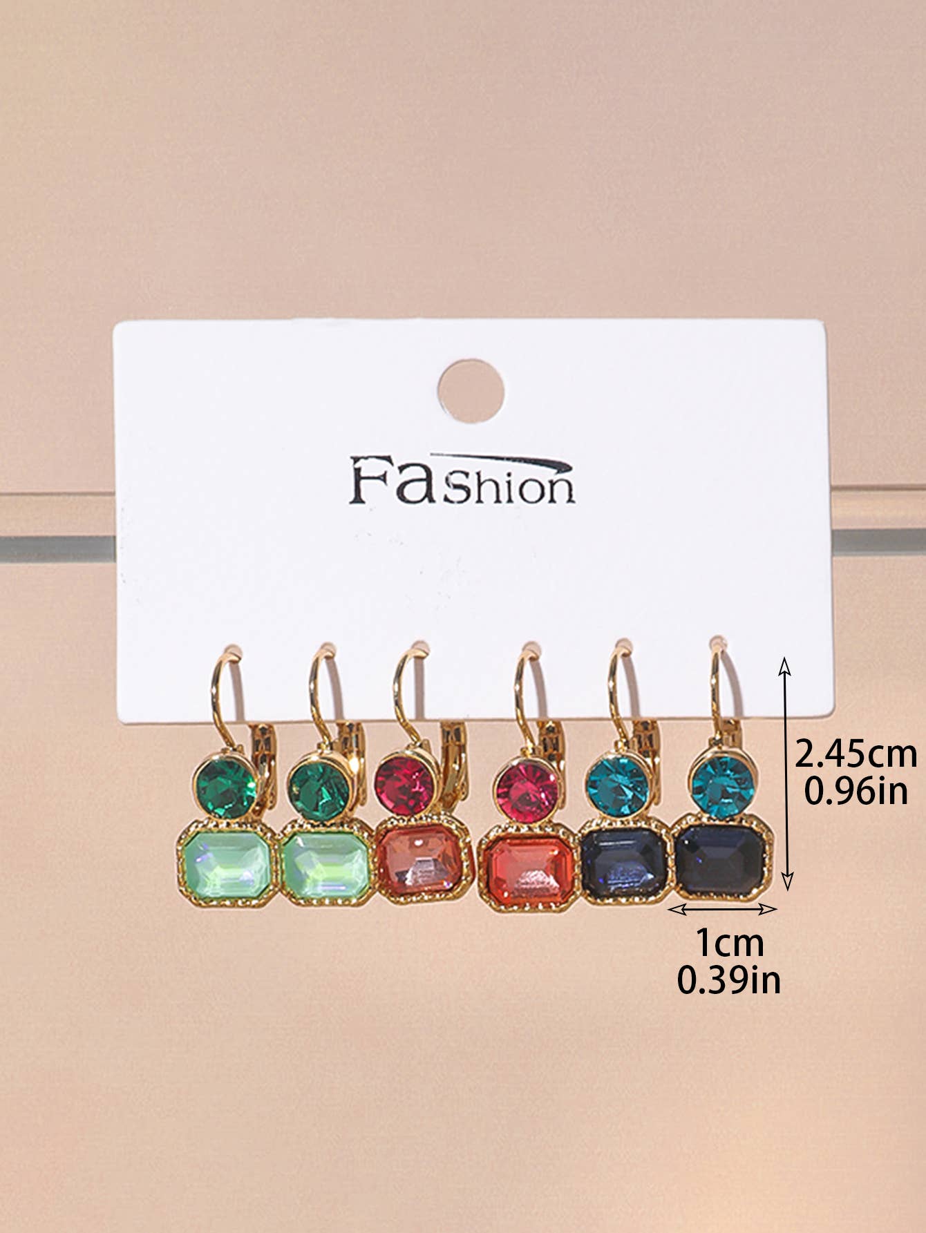 Blossom bijoux - Wholesale Jewelry Set - Set of 3 pairs of Strass Sleeping Bag 25AHBOL0361