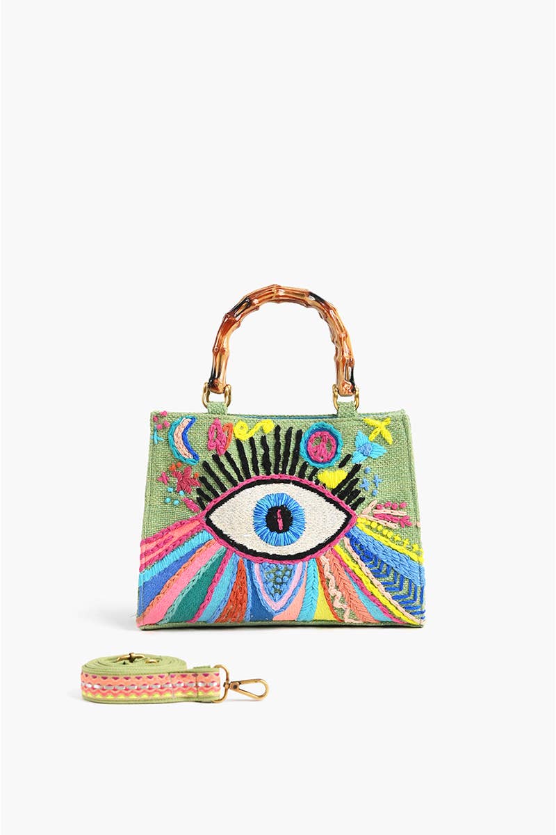 America & Beyond – Mala com alça superior – Mulher por atacado – Mala Groovy Evil Eye
