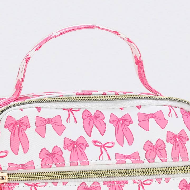 sassy kids palace - Wholesale Lunch Bag/Box - Kids - Bow Printed Canvas Lunch Boxes Bag