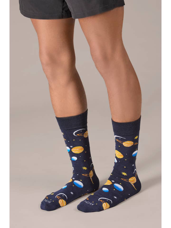 Navy Outerspace Bamboo Men's Crew for wholesale on Faire1