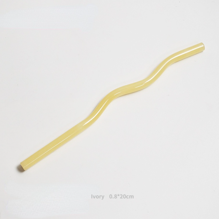 IVORE.GROUP (We cover All Import duty) – wholesale Drinking straw – Reusable Wave Glass Straws6