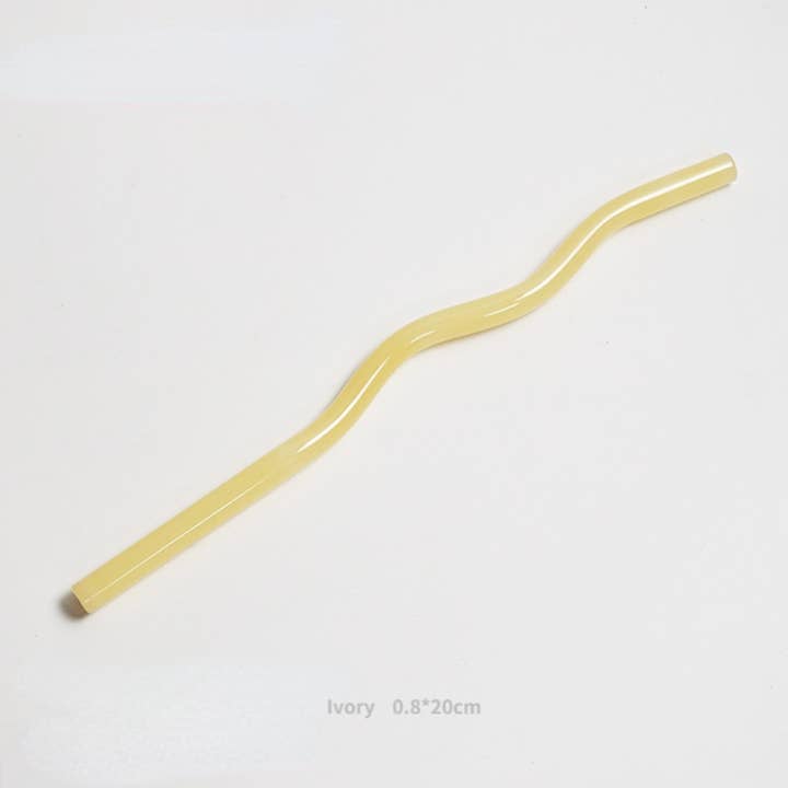 IVORE.GROUP (We cover All Import duty) - Wholesale Drinking Straw - Reusable Wave Glass Straws6