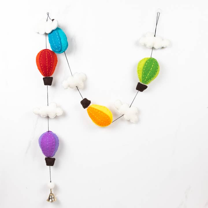 The Winding Road – Großhandel Wimpel/Girlande – Girlande - Filz-Heißluftballon4