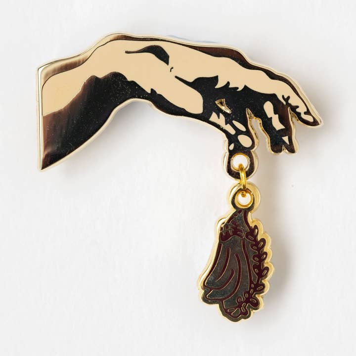 A Touch of Aotearoa Brooch - Kowhai Flower for wholesale by Buttercup & Ink