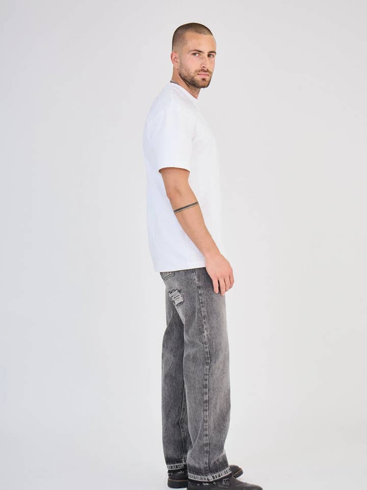 TOP MONDAY - Vente Jean – homme - Jean Gris Décoloré6