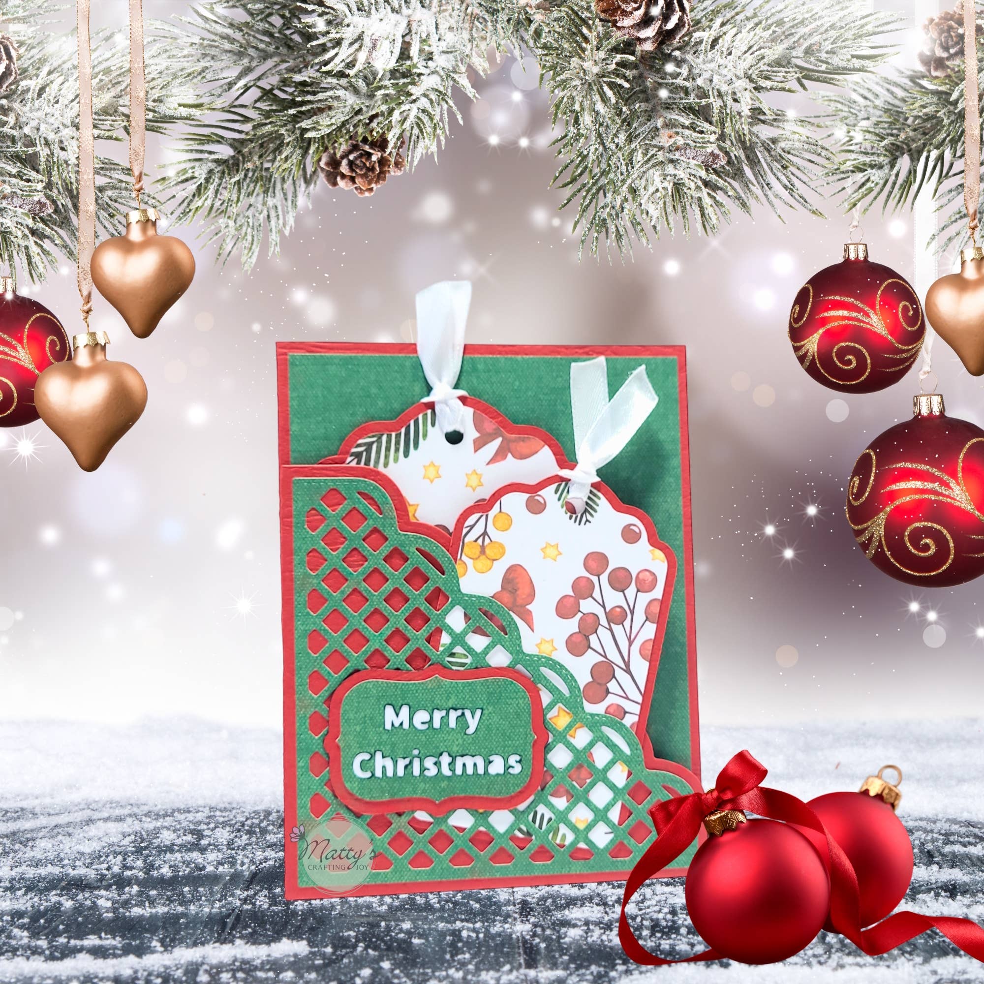 Matty's Crafting Joy – wholesale Scrapbook – Lattice Journal Pocket Die, Set of 23