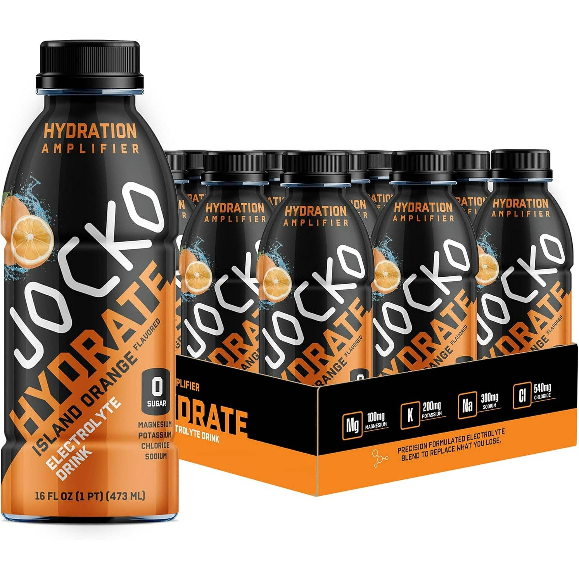 L&F Universal Goods - Wholesale Sports/Energy Drink - JOCKO FUEL HYDRATION DRINK  12/16OZ ISLAND ORANGE0