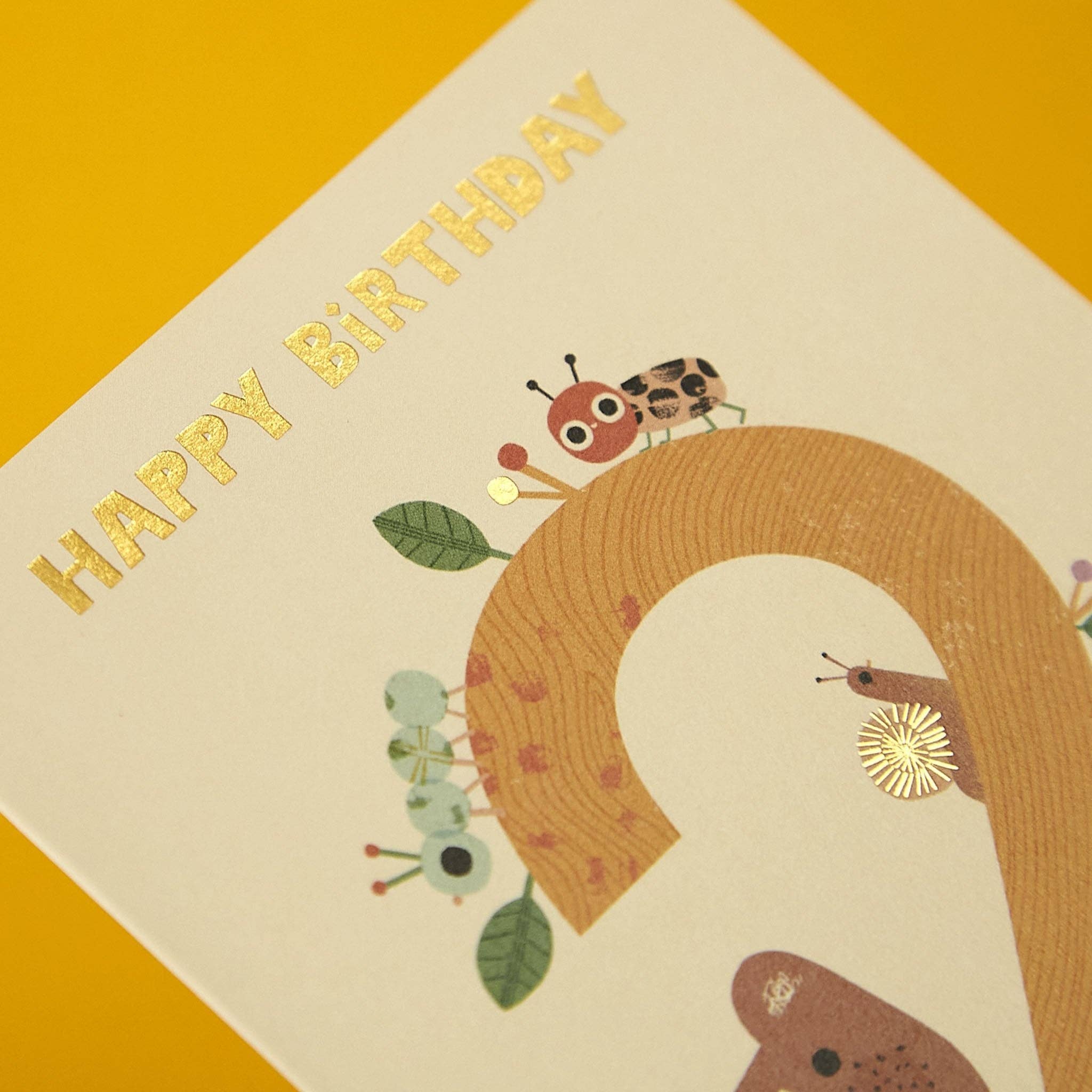 Raspberry Blossom - Wholesale Birthday Card - Age 2 - Bear woods (FAN02)2
