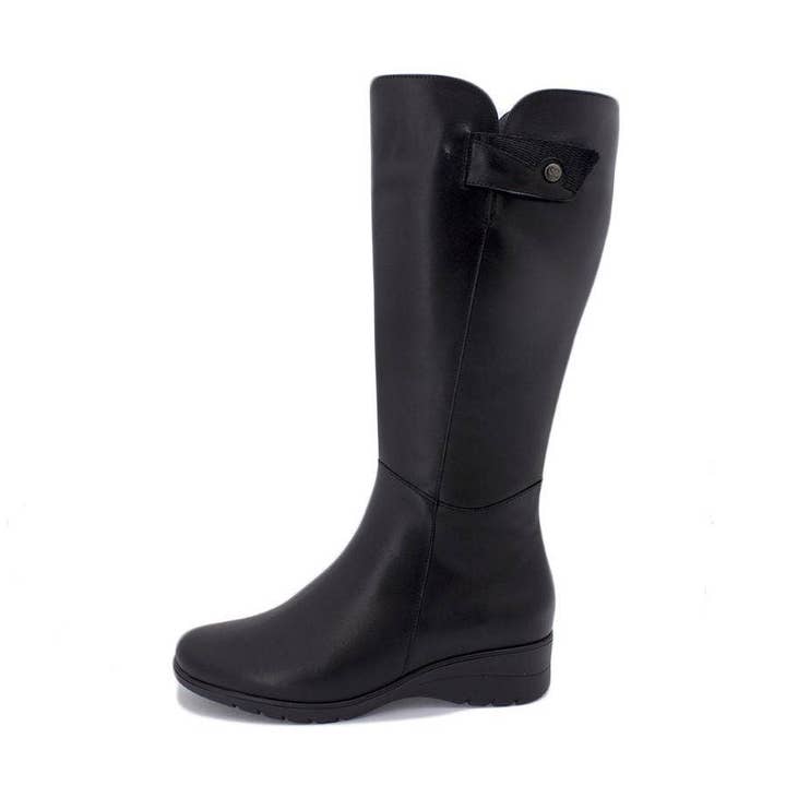 Black Leather Boot 235979 L for wholesale by PieSanto