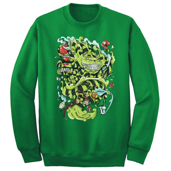 Wonderland Crewneck for wholesale by StonerDays Apparel