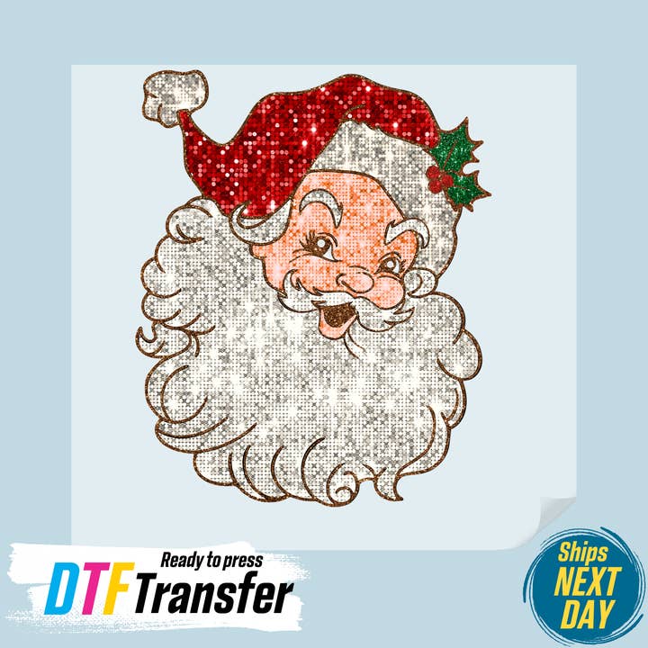 DTF Office - Wholesale Sublimation Transfer - Disco Santa DTF Transfer