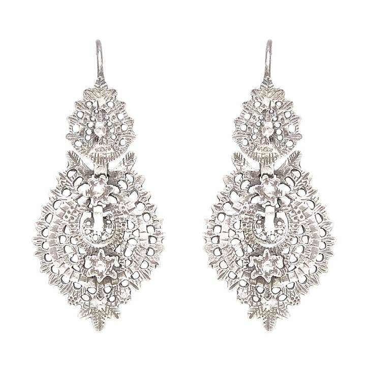 Boucles d’oreilles Reine S en argent pour la vente par PORTUGAL JEWELS