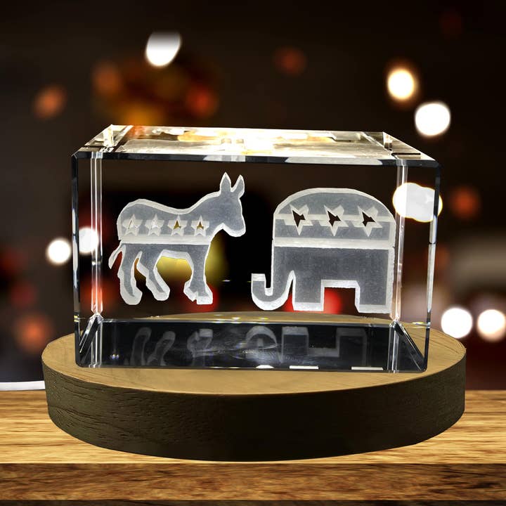 Politiske Dyr Undervands Indgraveret Krystal Novelty Dekoration for engroshandel hos AB Crystal Collection