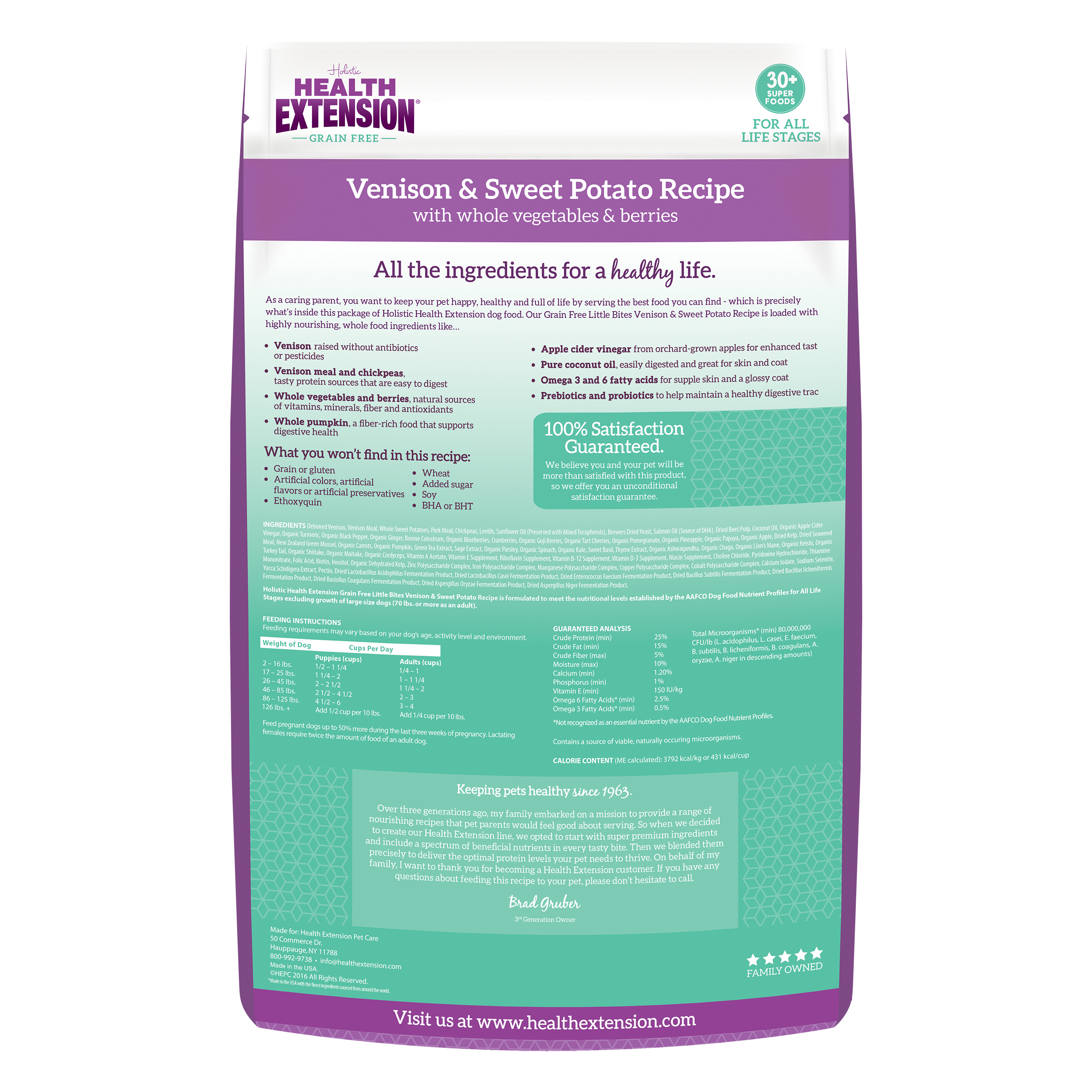 Health Extension Pet Care - Wholesale Pet Food - Dog - Grain Free Venison & Sweet Potato Little Bites Recipe1