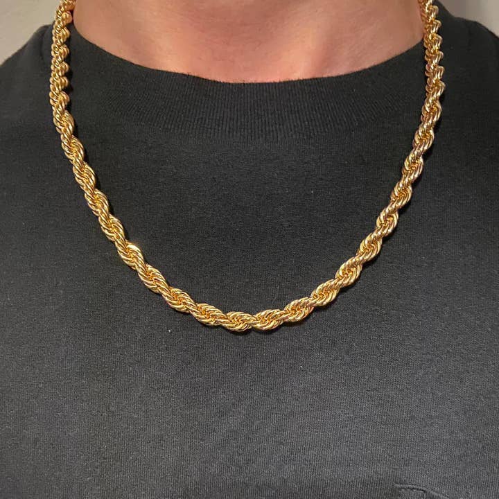 14k Gold Layered Rope Chain 20in 6mm for wholesale by Prestige Jewelry