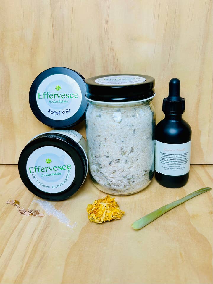 Rub Me Down Set DELUXE- Komfort, Lättnad, Aromaterapi för wholesale av Effervesce