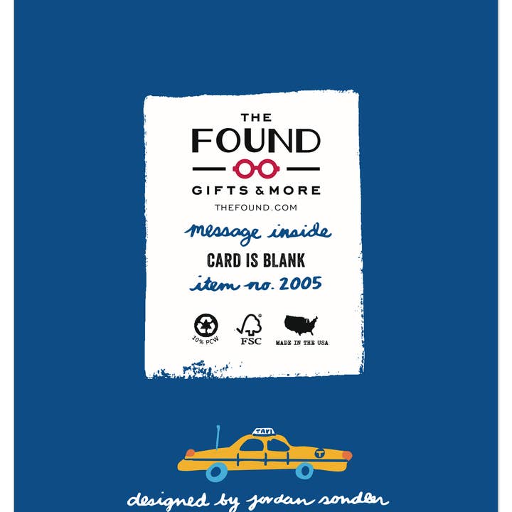 THE FOUND - Wholesale Everyday Greeting Card - Greetings From New York Landmarks Blank Card1