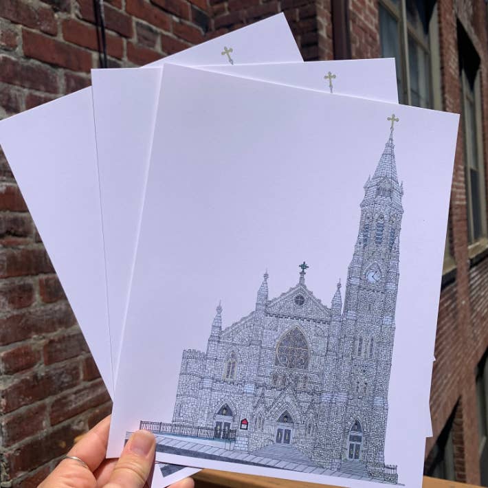 Impression de l'église Manayunk 8 x 10 pour la vente par ArtByAlicia