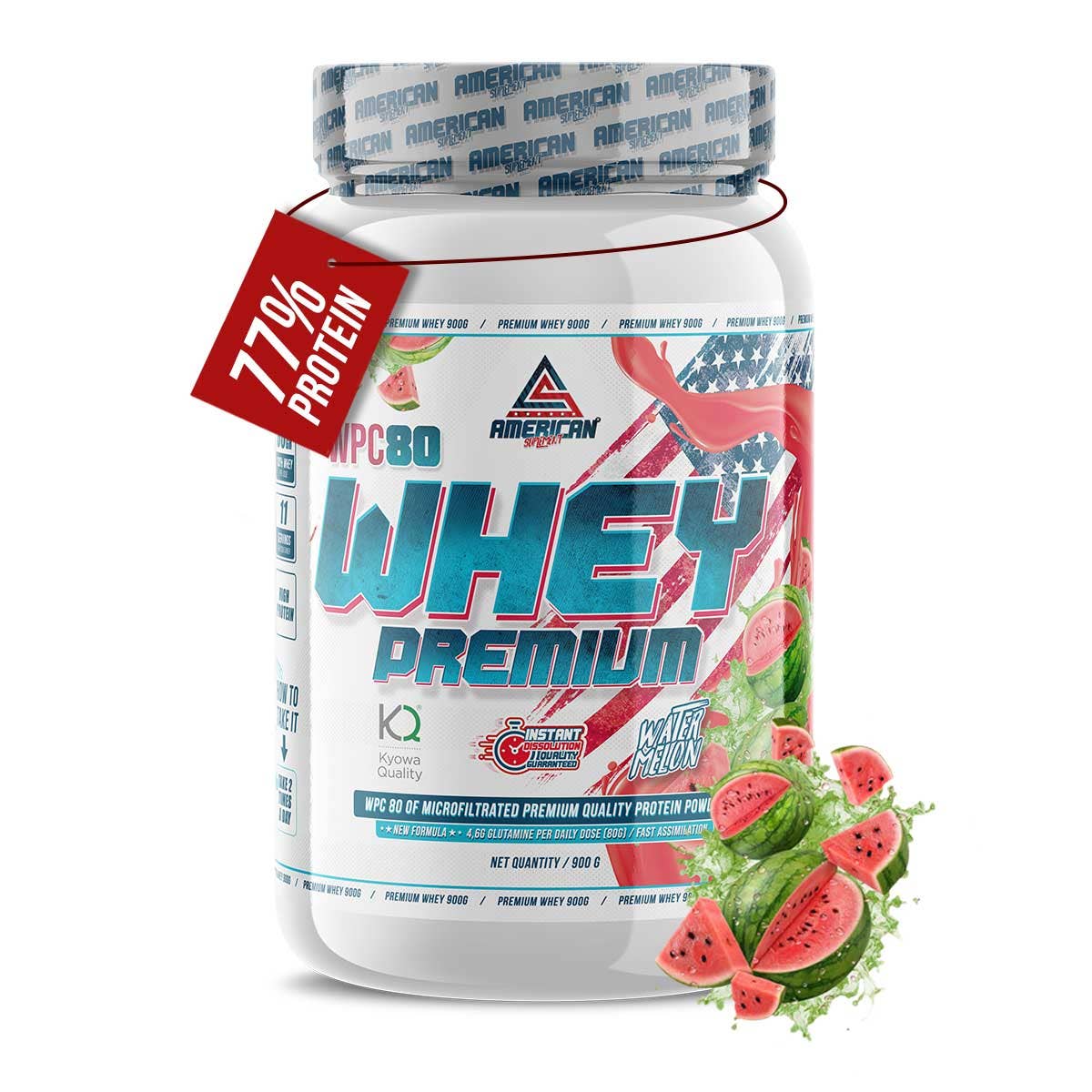 AMERICAN SUPLEMENT S.L. - Venta al por mayor Proteínas y superalimentos en polvo - American Suplement | Premium Whey Protein WPC80 900 gr6
