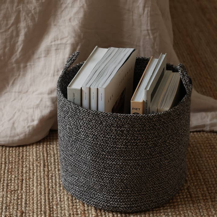 SUNNY HOME - Wholesale Basket - Cotton Rope Basket with Handles – Loops S8