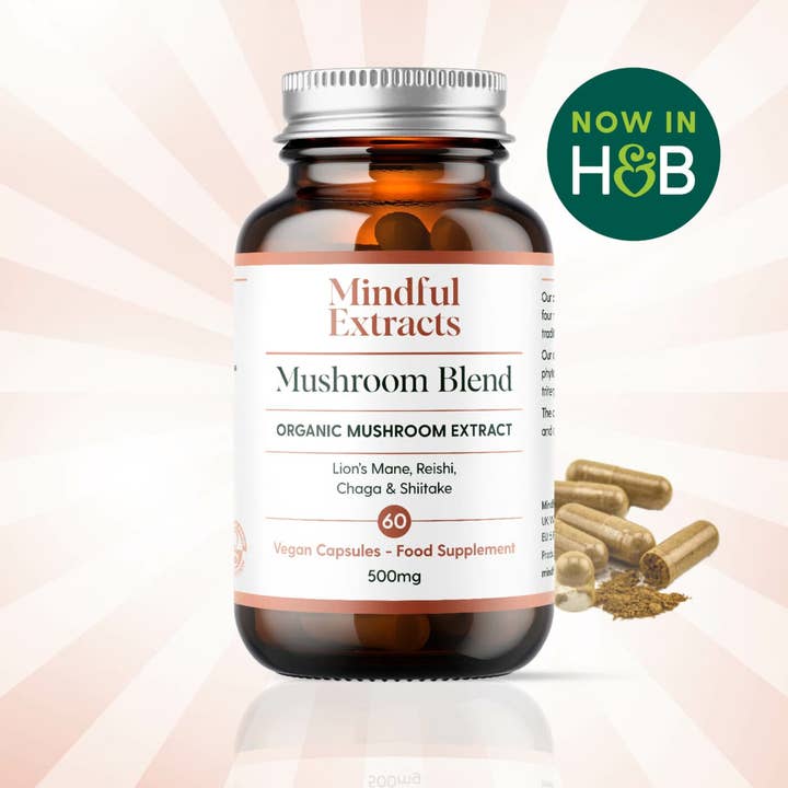 Organic Mushroom Blend Capsules for wholesale by MINDFUL EXTRACTS LTD
