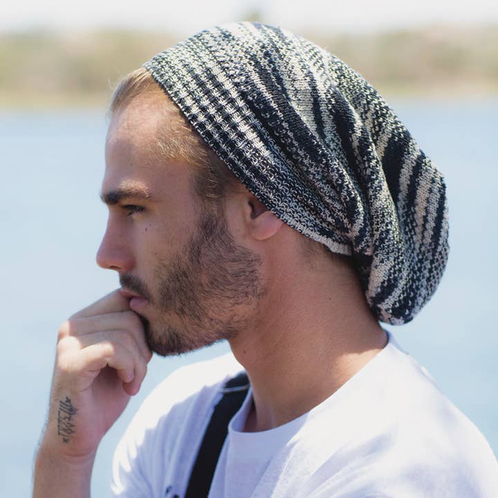 Hemptique - Vente Bonnet – unisexe - Bonnet long en chanvre 100 %4