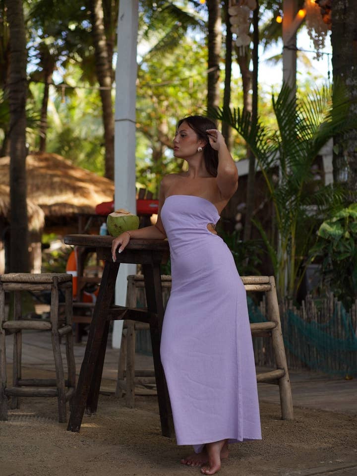 Fantasy Dress - Lilac for wholesale by MOSS The Label