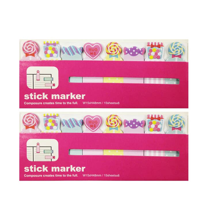 Wrapables.com - Wholesale Bookmark - Wrapables Bookmark Flag Tab Sticky Markers (Set of 2)9