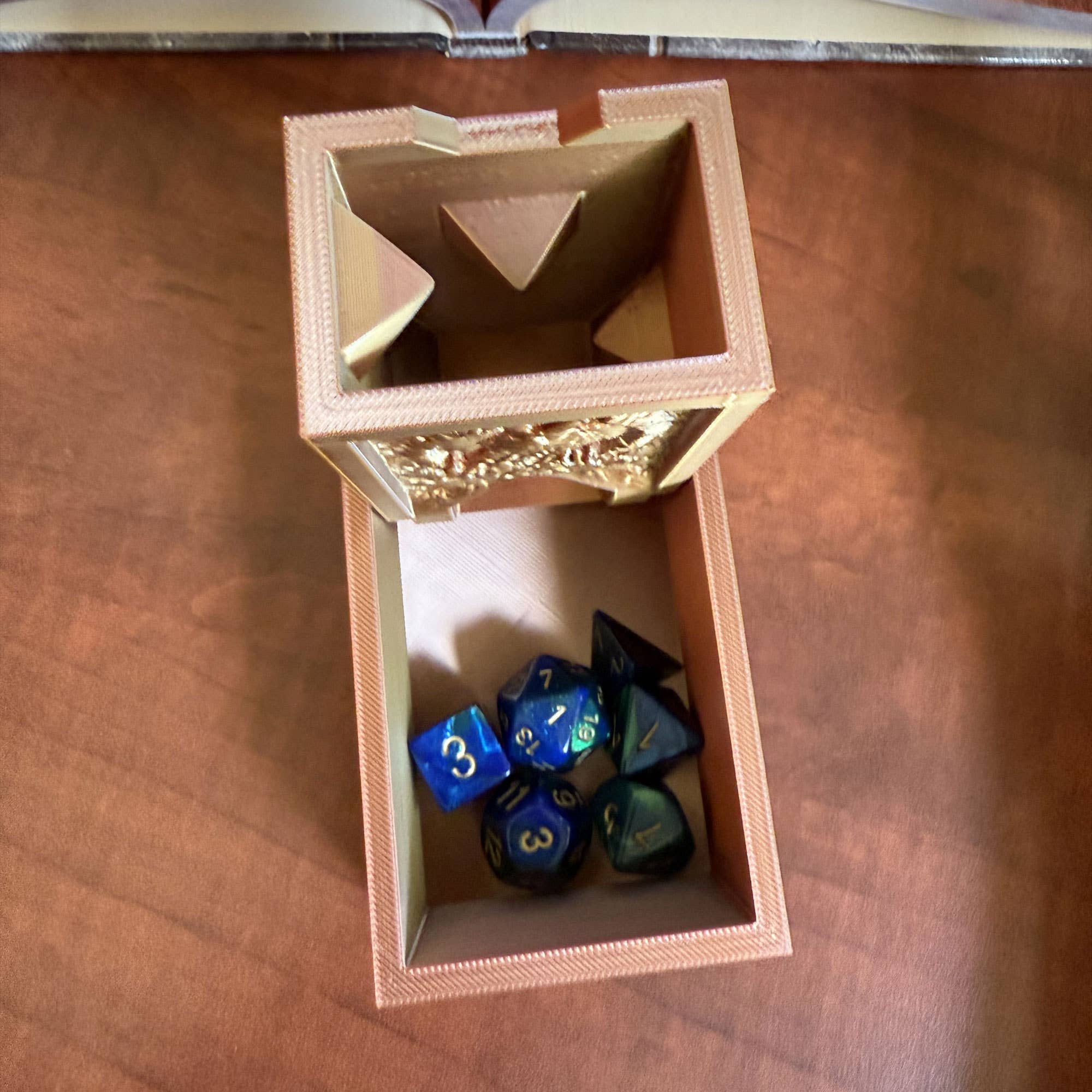 American Carver LLC - Wholesale Dice - Folding Dragon Dice Tower & Storage | TTRPG, D&D, TCG, CoC8