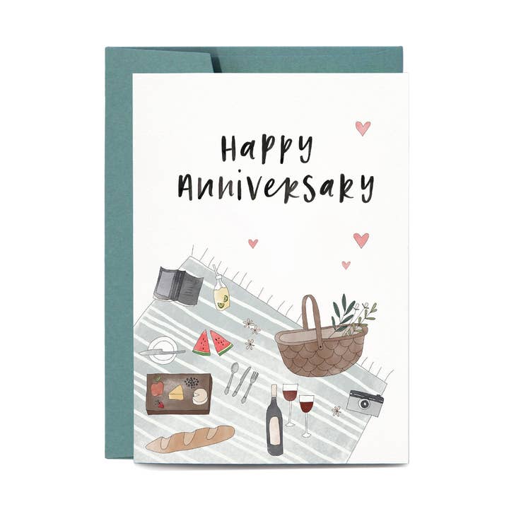 Anniversary Picnic Greeting Card for wholesale by In the Daylight