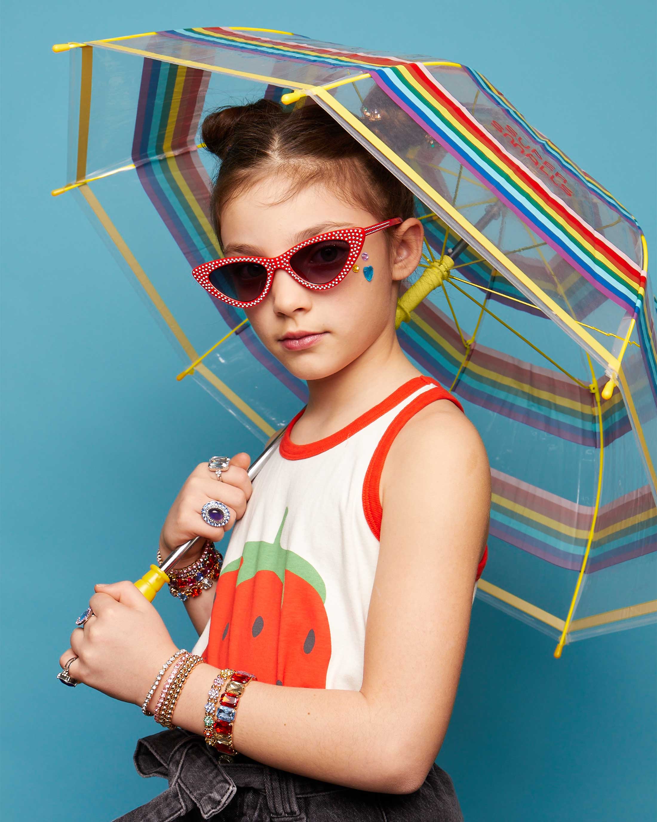 Super Smalls - Wholesale Umbrella - Kids - Rainbow Striped Umbrella1