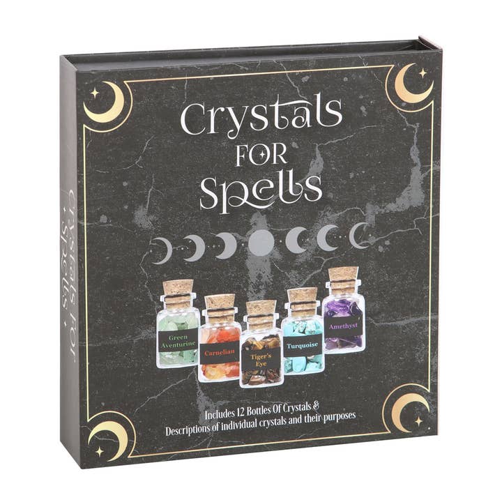 Something Different Wholesale - Wholesale Spiritual Stone/Crystal - Crystals for Spells Crystal Chip Bottle Gift Set