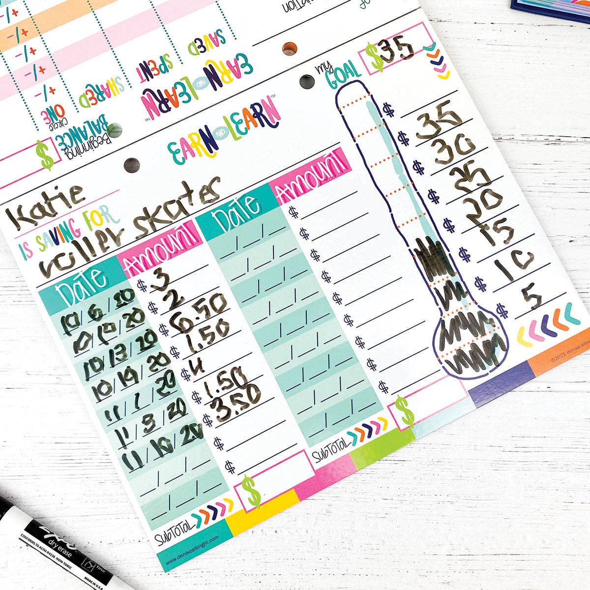 Denise Albright® - Wholesale Planner - Earn & Learn® Kids Chore Chart | Open Stock12