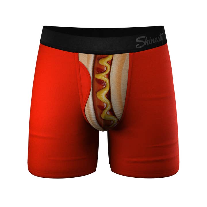 The Coney Islands | Hot Dog Ball Hammock® Pouch Underwear With Fly for wholesale by Shinesty, Inc