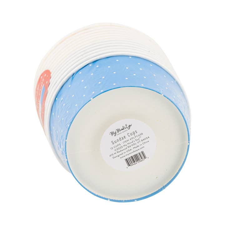 My Mind’s Eye - Wholesale Disposable Cup - PLFC438 - Summer Icons Ice Cream Cups (12ct)2