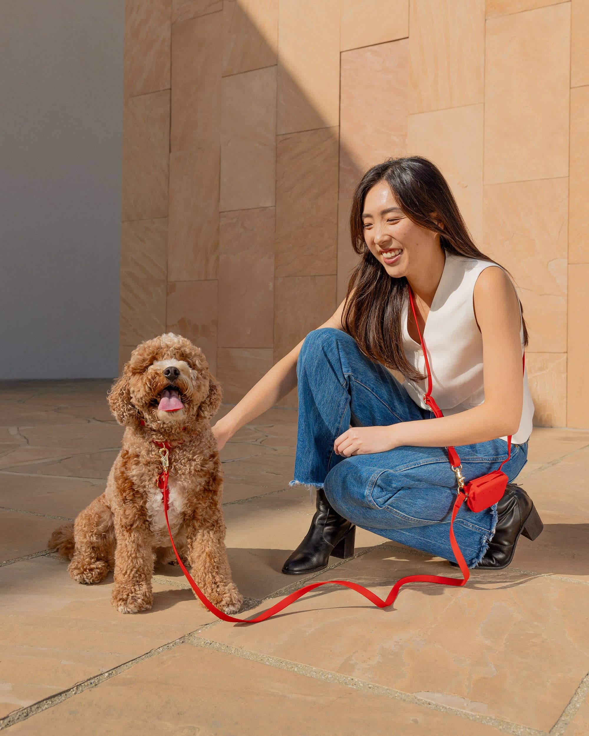 SUNNY TAILS - Wholesale Pet Treat Bag - Dog - Cherry Red Snap Dog Treat Pouch10