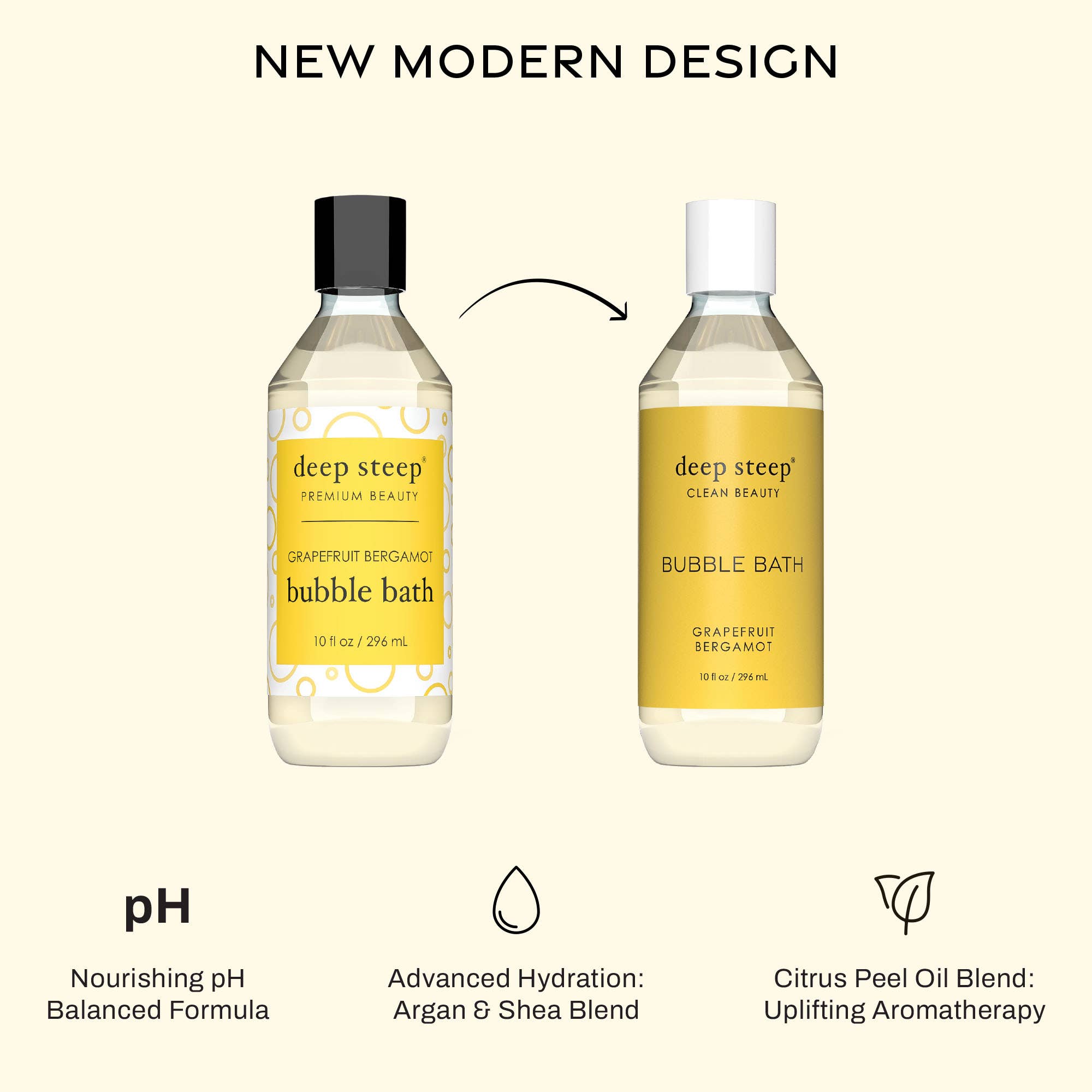 Deep Steep Clean Beauty - Wholesale Bubble Bath - Bubble Bath - Grapefruit Bergamot 10oz2