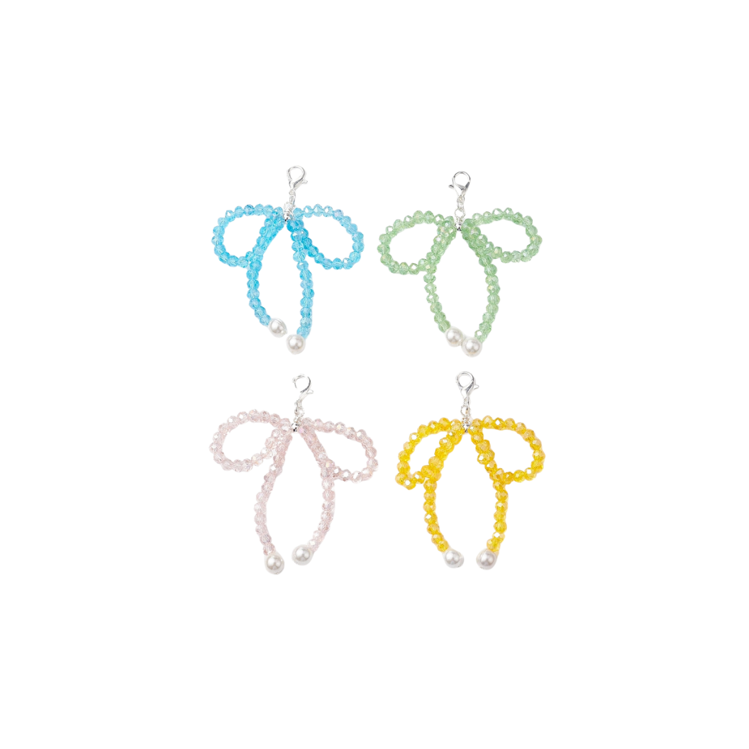 The Charm Bar Company - Wholesale Shoe Jewelry - Women's - Pearl Bow Knot Clip-on Assorted Shoe Charm1